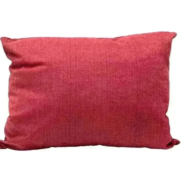 Marge Carson Duck Feather Pillow Cranberry Red 18 X 22 Holiday Home Decor - Picture 1 of 6